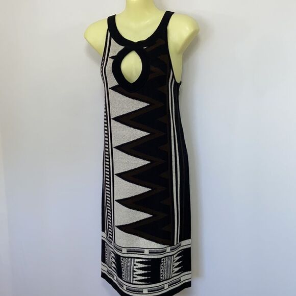 Diane Von Furstenberg Dress Cashmere Cotton Navajo Print NWT Sz Small - Picture 6 of 10